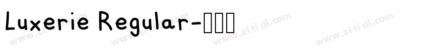 Luxerie Regular字体转换